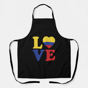Cool Colombia Flag Love Schürze