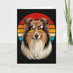 Cool cool Sheltie Mama Papa Geschenk Vintage Hunde Karte