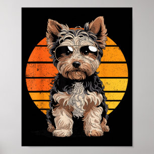 Cool cool Yorkipoo Mama Papa Geschenk Vintage Hund Poster