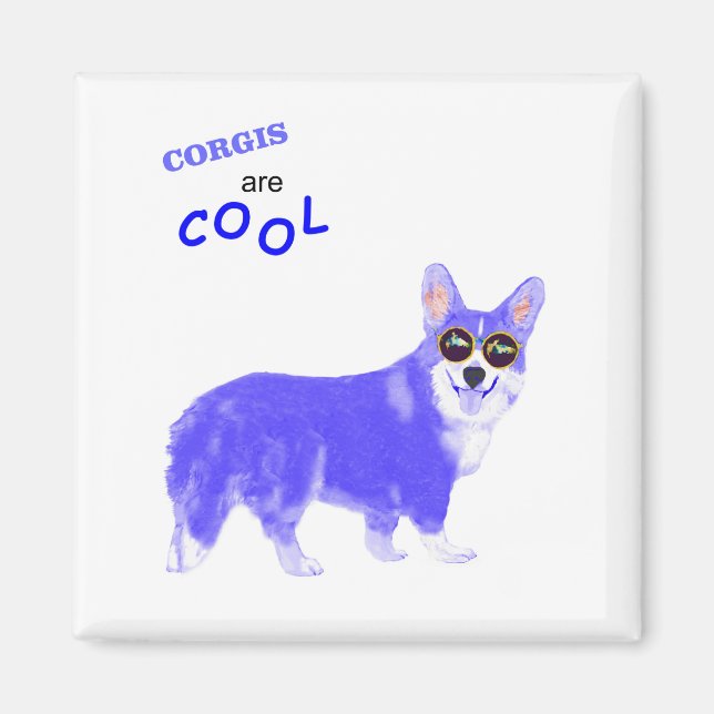 Cool Corgi Magnet (Vorne)