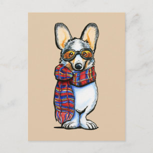 Cool Corgi Postkarte