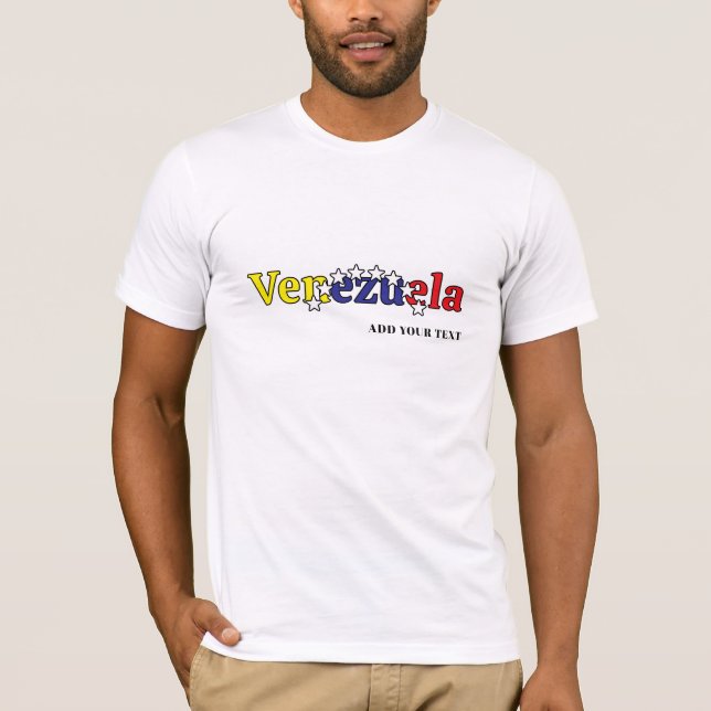 cool country flag customize men's Venezuelan 2 T-Shirt (Vorderseite)