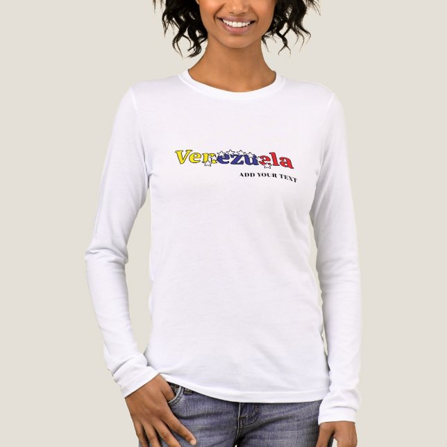 cool country flag customize women's Venezuelan 2 Tri-Blend Shirt (Vorderseite)