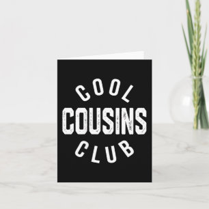 Cool Cousins Club Retro Vintage Grafik Karte