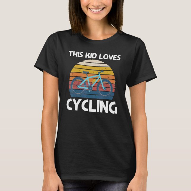 Cool Cycling For Kids Boys Men Biking Bicycle Cycl T-Shirt (Vorderseite)