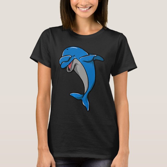 Cool Dabbing Dolphin Whale Cute Dolphins Lover Men T-Shirt (Vorderseite)