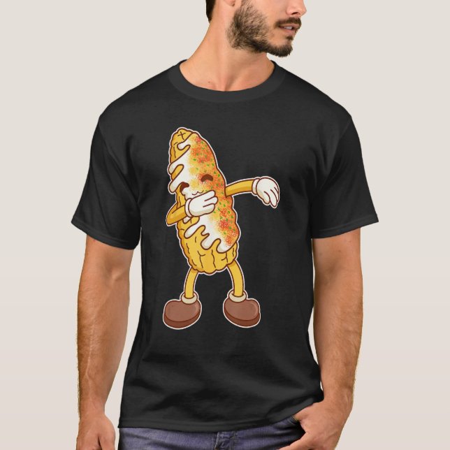 Cool Dabbing Elote Roasted Mexican Street Corn T-Shirt (Vorderseite)