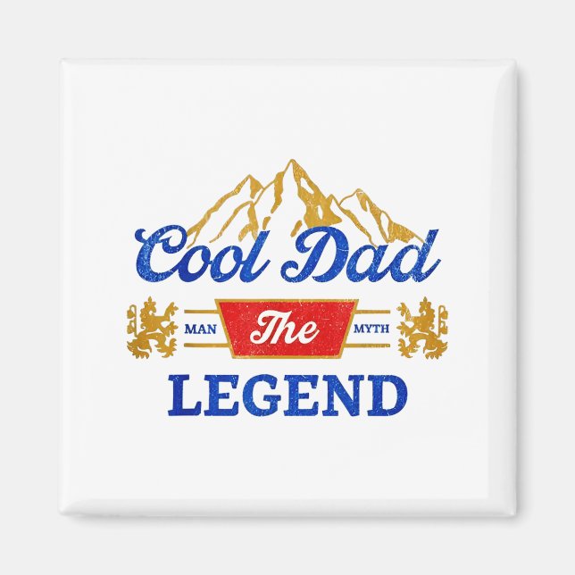 Cool Dad Beer Die Legende  Magnet (Vorne)