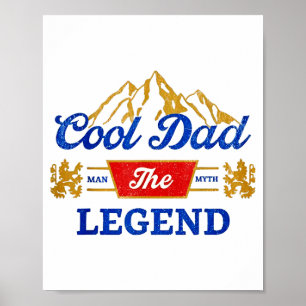 Cool Dad Beer Die Legende Poster