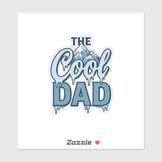 Cool Dad Mountain Vintage Grafikdesign_1 Aufkleber (Blatt)