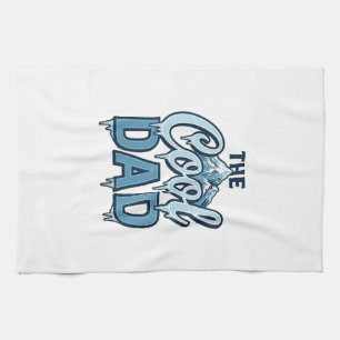 Cool Dad Mountain Vintage Grafikdesign_1 Geschirrtuch