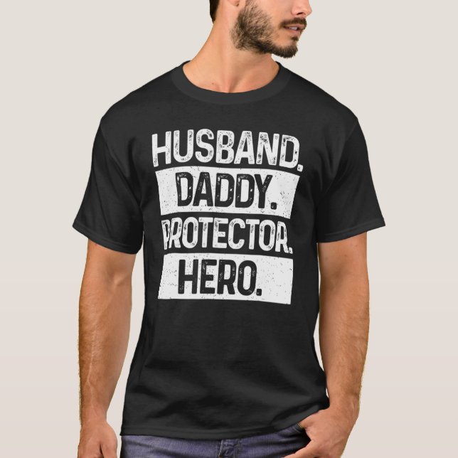 Cool Daddy for Men Vater Husband Hero Protector Mä T-Shirt (Vorderseite)
