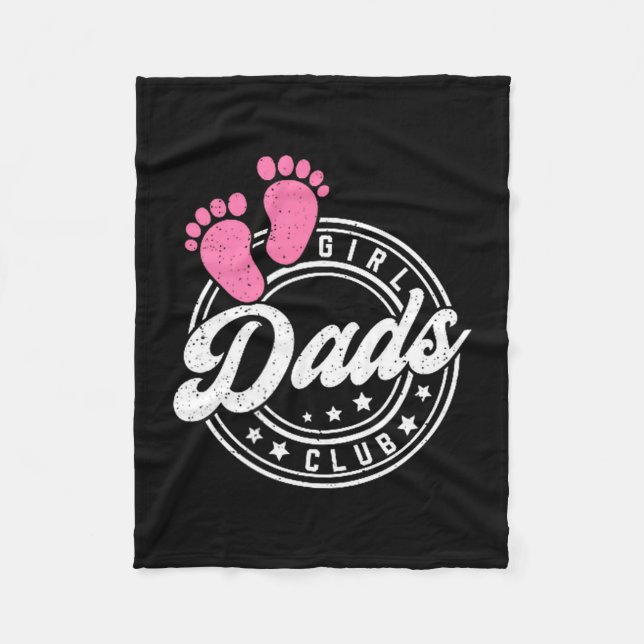 Cool Dads Club Father's Day From Daughter Funny Da Fleecedecke (Vorderseite)