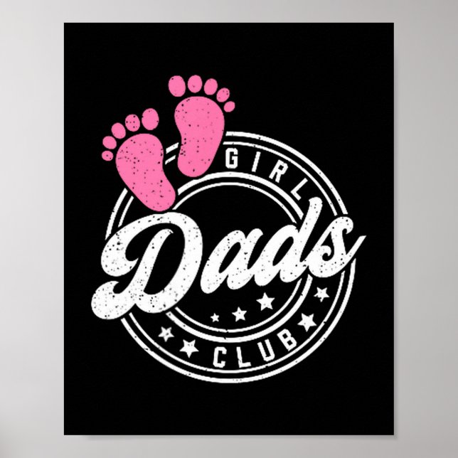 Cool Dads Club Father's Day From Daughter Funny Da Poster (Vorne)