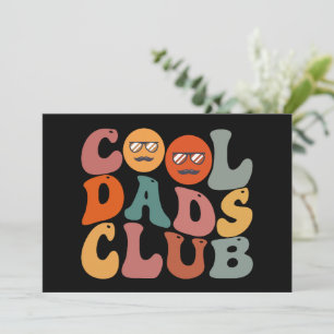 Cool Dads Club Papa Vatertag Retro Groovy Feiertagskarte