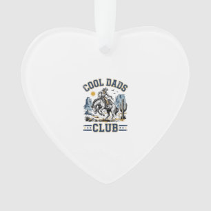 Cool Dads Club Vintage Cowboy Western Hemd Design Ornament