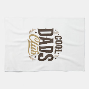Cool Dads Club Vintage Dad Shirt Design_1 Geschirrtuch