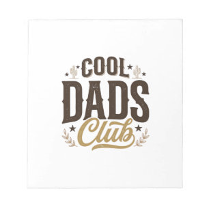 Cool Dads Club Vintage Dad Shirt Design_1 Notizblock