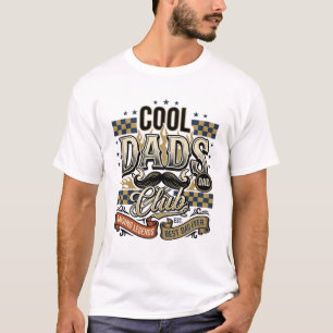 Cool Dads Club Vintage Gravur Dad Shirt Design_