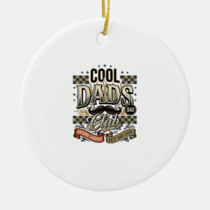 Cool Dads Club Vintage Gravur Dad Shirt Design_ Keramik Ornament