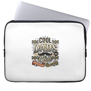 Cool Dads Club Vintage Gravur Dad Shirt Design_ Laptopschutzhülle