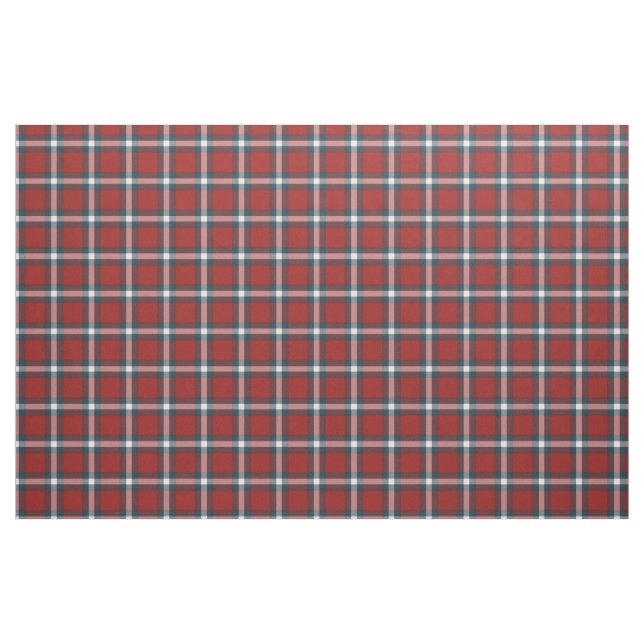 Cool Dark Blue White Red Buffalo Lumberjack Karier Stoff (Fat Quarter (45,7 x 55,9 cm))