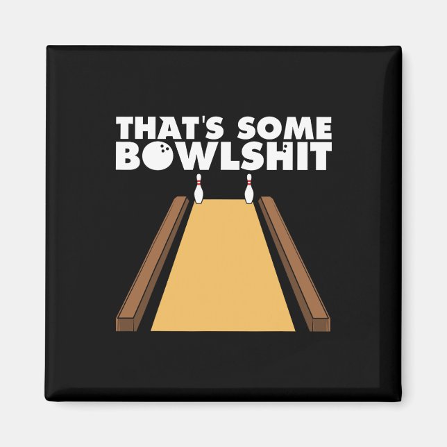 Cool, das ist etwas Bowl Funny Bowling Geschenk fü Magnet (Vorne)