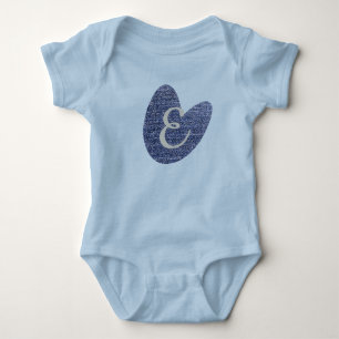 Cool Denim Look Baby Strampler