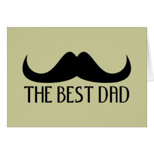 Cool Der beste Vater Black Mustache Vatertag