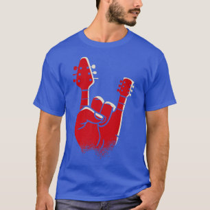 Cool Devil HornsDevil HandHeavy Rock'n'Roll Guitar T-Shirt