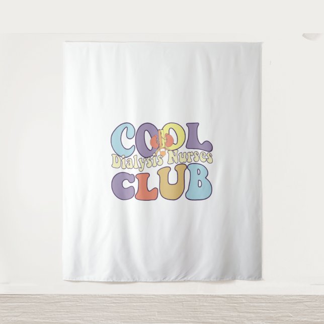 Cool Dialysis Nurses Club RN Nephrologie Wandteppich (Vorderseite)