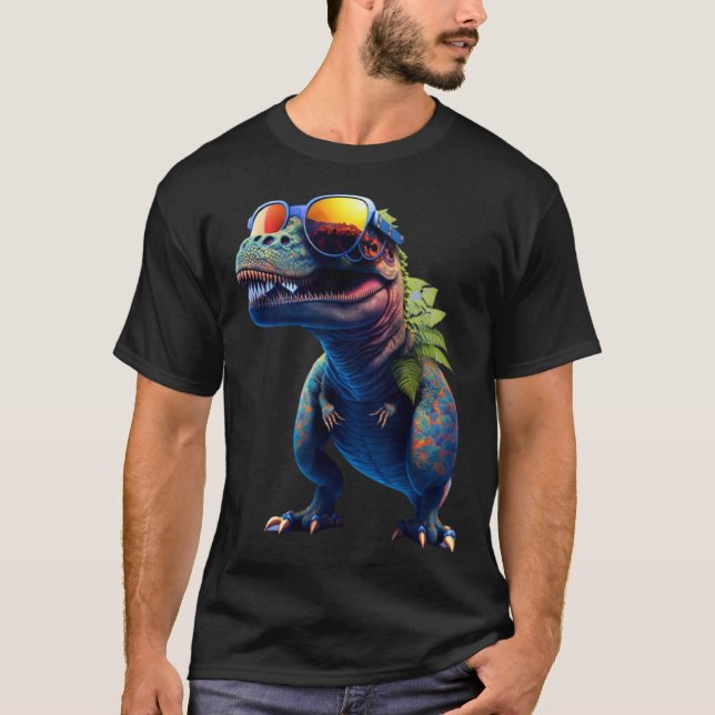 Cool dinosaur baby Tyrannosaurus Rex T-Shirt (Vorderseite)