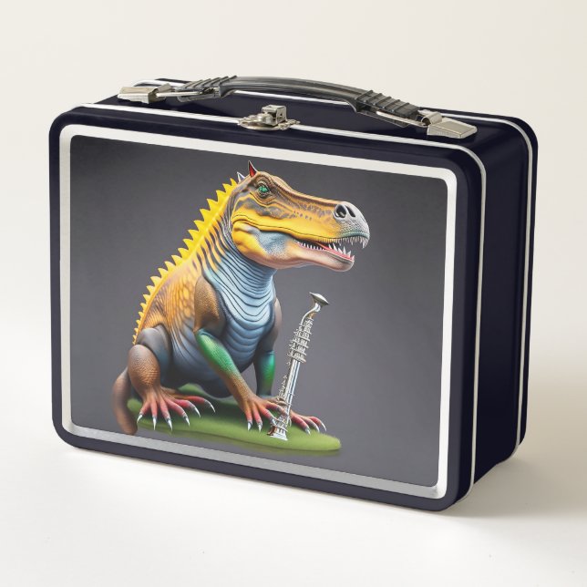 Cool Dinosaur Metal Lunchbox (Vorderseite)