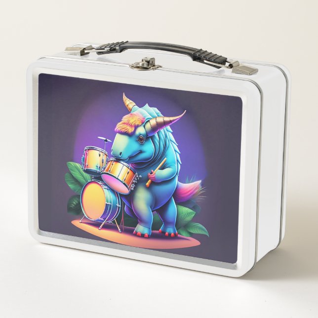 Cool Dinosaur Metal Lunchbox (Vorderseite)