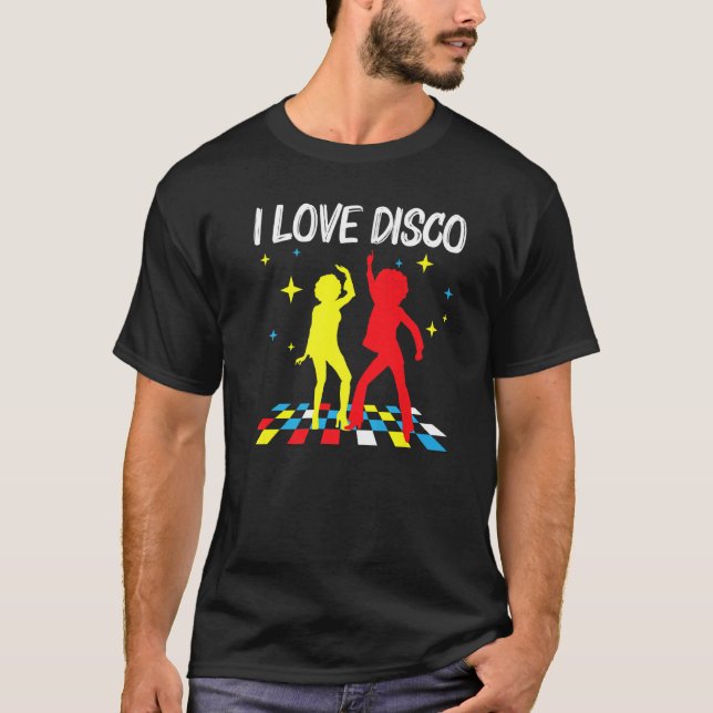 Cool Disco For Men Women 70s 80s Nightclub Music D T-Shirt (Vorderseite)