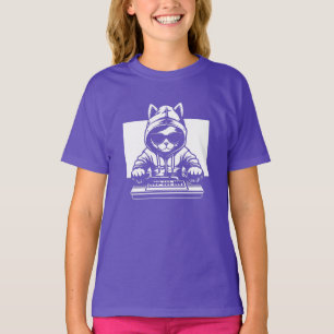 Cool DJ Cat DJ Katze mit Sonnenbrille Phantastis T-Shirt
