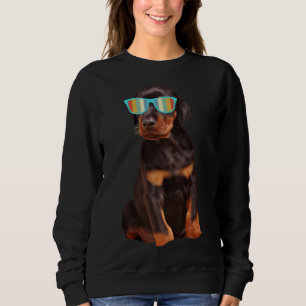 Cool Doberman Puppy Sweatshirt