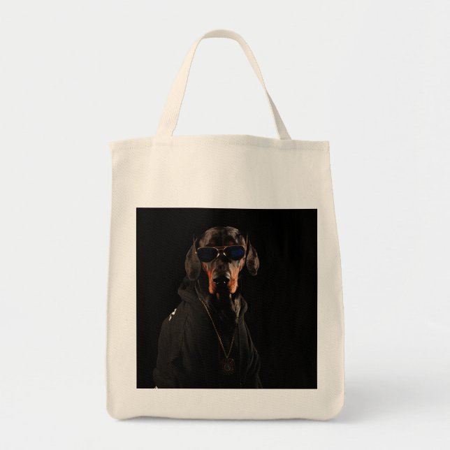 Cool Doberman Tragetasche (Vorne)