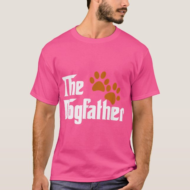 Cool Dog Dad Dog Father he DogFather funny T-Shirt (Vorderseite)