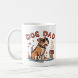 Cool Dog Dad Fuel Coffee Mug with Sunglasses Dog Kaffeetasse