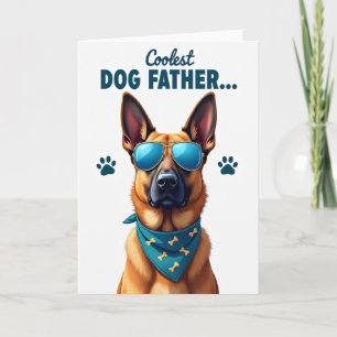 Cool Dog Vatertag Kunstkarte Karte