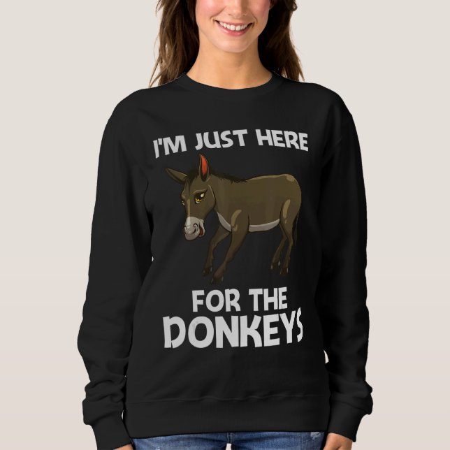 Cool Donkey For Men Women Mule Donkey  Safari Anim Sweatshirt (Vorderseite)