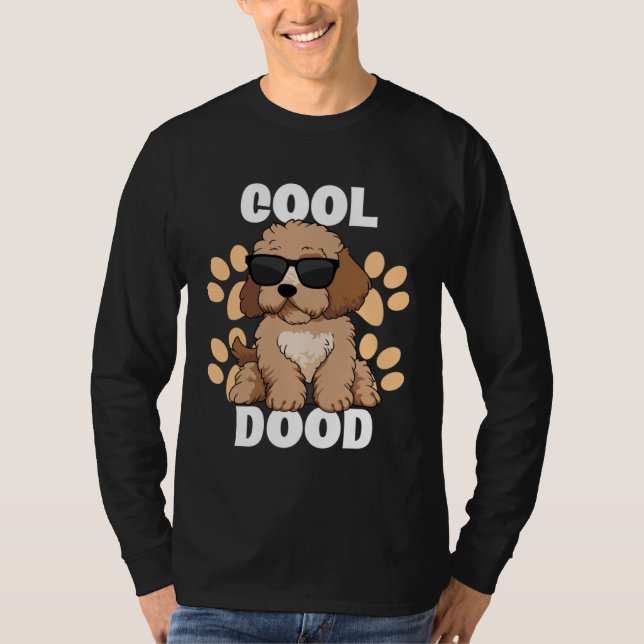 Cool Dood Labradoodle Sunglasses Paw Print for Doo T-Shirt (Vorderseite)