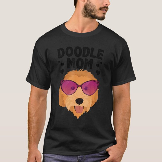 Cool Doodle Mom For Women Girls Mama Golden Doodle T-Shirt (Vorderseite)