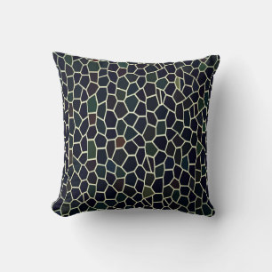 Cool Down Imitate Mosaik Blue Pillow Kissen