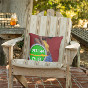 COOL! Drehkissen 16" x 16" im Freien - individuell Kissen