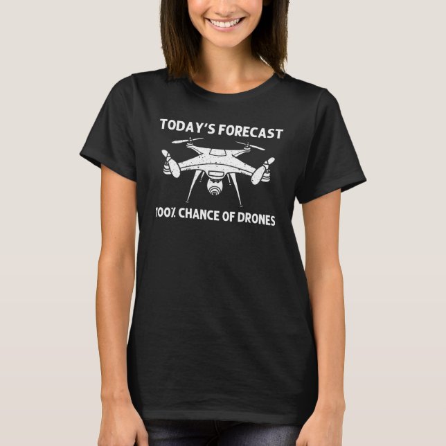 Cool Drone For Men Women Drone Pilot FPV Aerial RC T-Shirt (Vorderseite)
