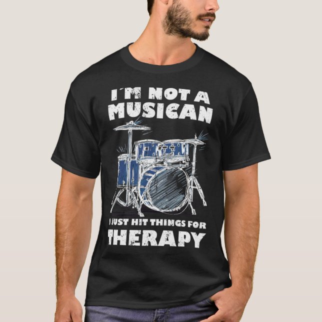 Cool Drummer Enough silence For A Percussionist An T-Shirt (Vorderseite)