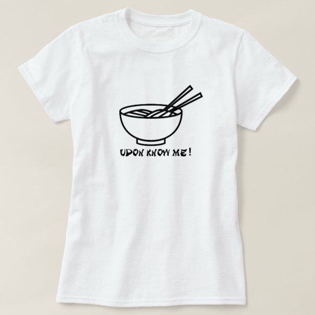 Cool, du kennst mich nicht UDON Funny Shirt Womens (Design vorne)