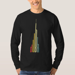 Cool Dubai Burj Khalifa Skycraper Vintag Royalty T-Shirt